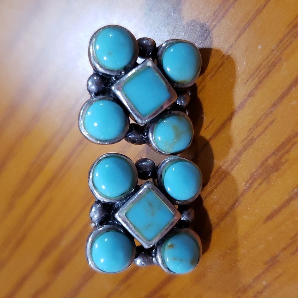 Turquoise 925 silver earrings
